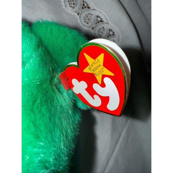 1999 TY Beanie Buddy “Erin” – Emerald Green Shamrock Bear | Mint Condition with - Picture 9 of 16